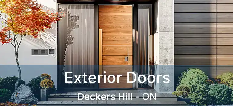  Exterior Doors Deckers Hill - ON