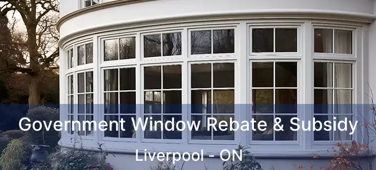 Government Window Rebate & Subsidy Liverpool - ON