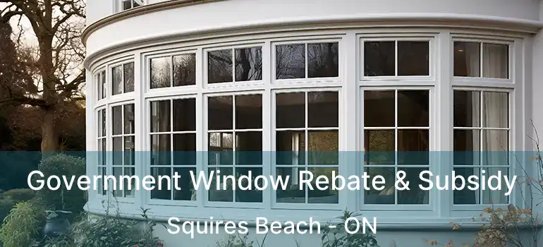 Government Window Rebate & Subsidy Squires Beach - ON