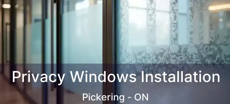  Privacy Windows Installation Pickering - ON