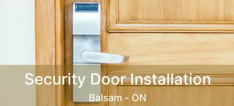 Security Door Installation Balsam - ON