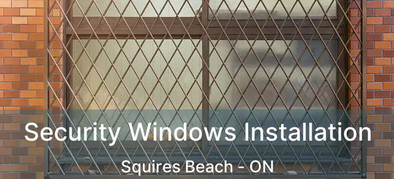 Security Windows Installation Squires Beach - ON