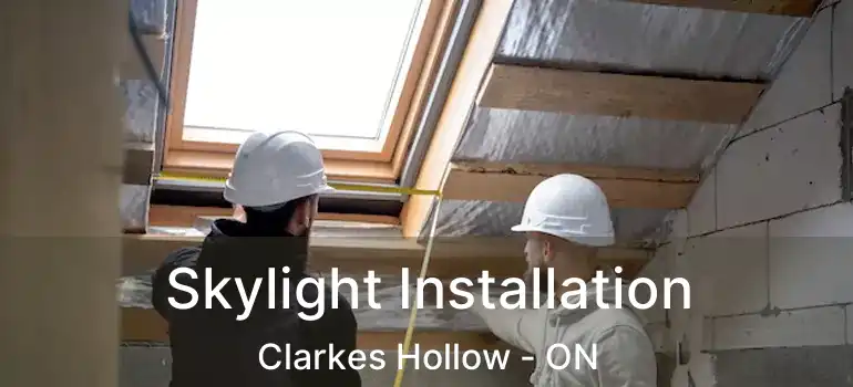 Skylight Installation Clarkes Hollow - ON