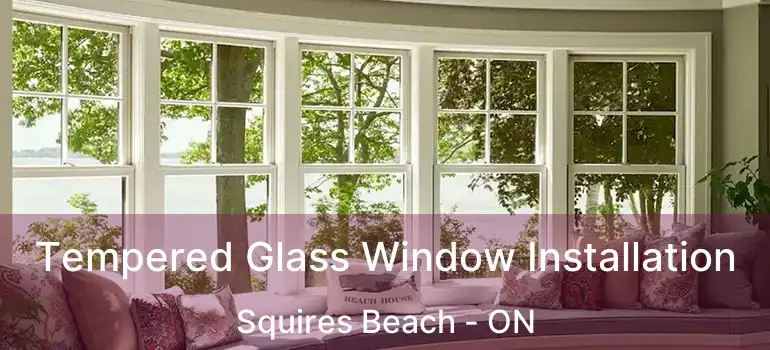 Tempered Glass Window Installation Squires Beach - ON