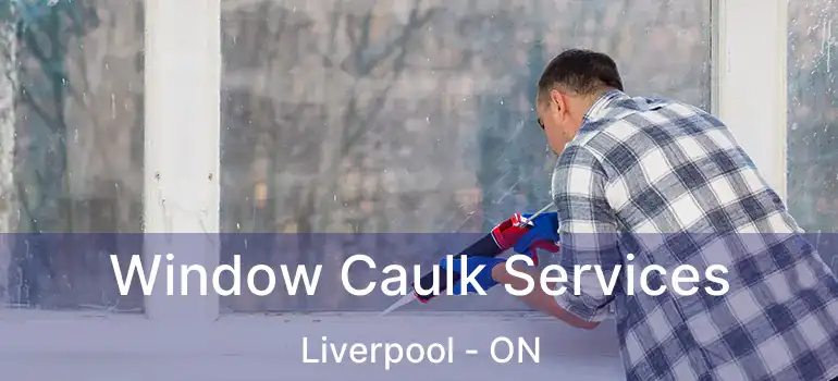 Window Caulk Services Liverpool - ON
