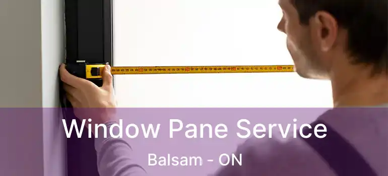 Window Pane Service Balsam - ON