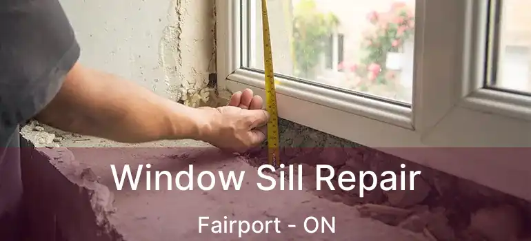 Window Sill Repair Fairport - ON